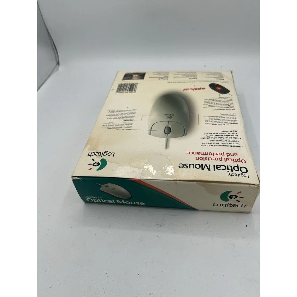 🐁Logitech Optical Corded Mouse 930582-0403 M-BJ58 USB to PS/2 PC Mac New in Box